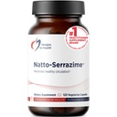 Designs für Gesundheit Nattokinase mit Serrapeptidase - Natto-Serrazim + Proteolytische Enzyme - Entwickelt, um ein gesundes Kreislaufsystem + Immungesundheit - Nicht-GVO-Ergänzung (120 Kapseln) zu unterstützen