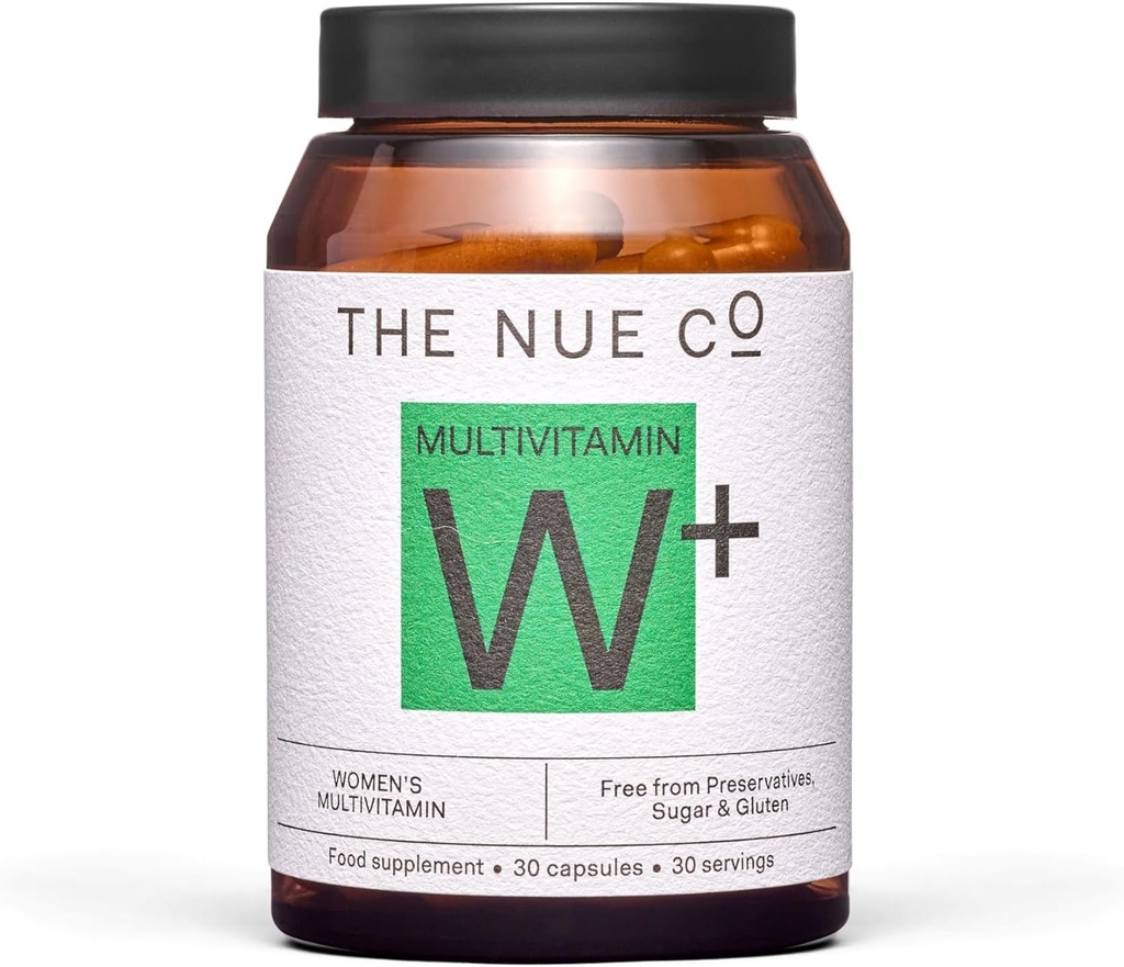 Die Nue Co. Women's MULTIVITAMIN Supplement- unterstützt Energie, Immunität, Fokus, Vegan, Glutenfrei, 30 Kapseln