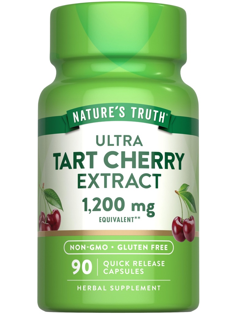 Nature's Truth Tart Kirsch Extrakt Kapseln | 1200 mg | 90 Count | Non-GMO & Gluten kostenlose Ergänzung