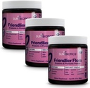 SUNBIOTICS Friendlier Flora - Kids Prebiotic und Probiotic Powder Supplement mit 5 Milliarden CFUs von 5 Probiotic Strains für Gut Flora, Immunsystem, & Balanced Microbiome - Berry, (Pack mit 3)