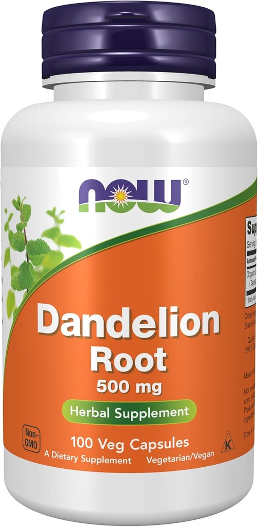 JETZT Lebensmittel Dandelion Root 500 mg Caps, 2 pk