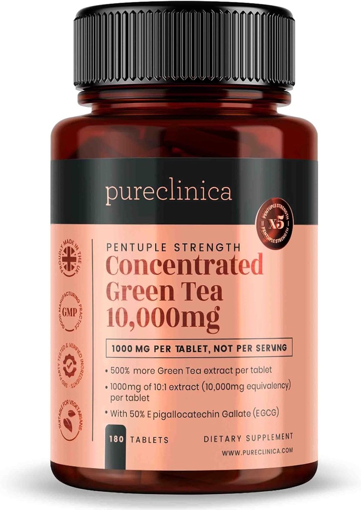 pureclinica Konzentrat Grüner Tee 10.000mg x 180 Tabletten