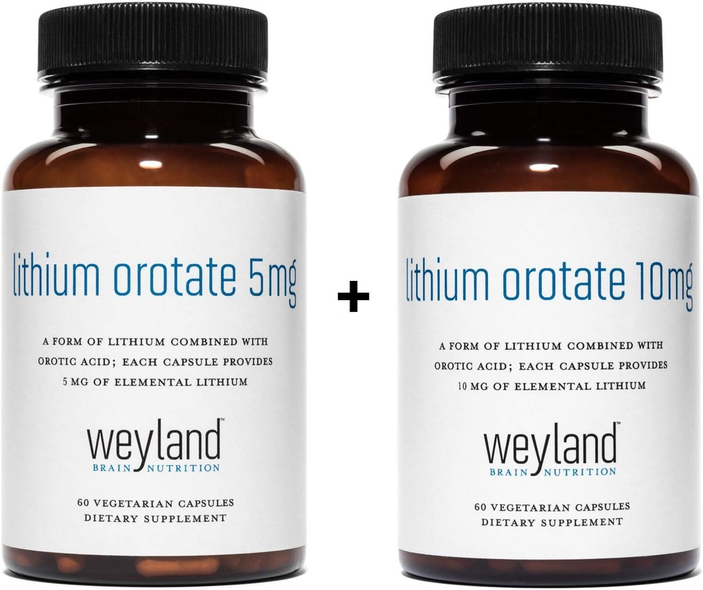 Orotate de lithium 5mg + Orotate de lithium 10mg