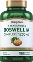Piping Rock Boswellia Extrakt Kapseln | 180 Count | Kräuterergänzung | Standardisiert Complex | Non-GMO, Glutenfrei