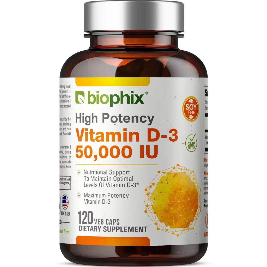 biophix Vitamine D-3 10000 UI High-Potency 120 Softgels - haute-Potency non-OGM sans soja soutient la santé immunitaire des os forts