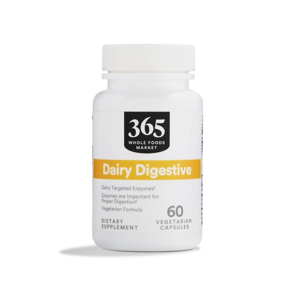 365 von Whole Foods Market, Dairy Digestive Enzymes, 60 Count