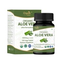 Aloe Vera Tablets | Aloe Barbadensis(Aloe Vera) | USDA Organic | Unterstützt Verdauung & Hautgesundheit | Nahrungsergänzung 120tab