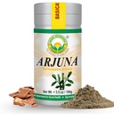 BASIC AYURVEDA Arjuna Bark Pulver (Terminalia Arjuna) | Traditionell verwendet für Herz & Vitalität Unterstützung | Pure & Natural | Non-GMO, Gluten-Free | 3.53 Oz (100g)