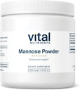 Vital Nährstoffe Mannose Pulver 100g | Vegan D-Mannose Ergänzung für Urinary Tract und Blasen Unterstützung | Gluten, Dairy, Soy Free | Non-GMO | 50 Portionen
