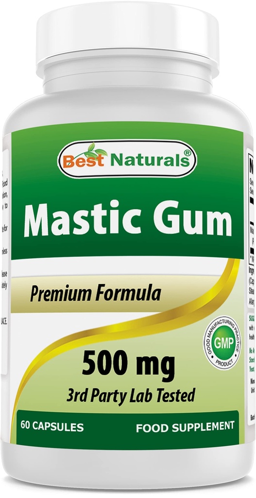 Best Naturals Mastic Gum 500 mg 60 Kapseln
