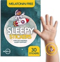 AVEELA Sleepy Stickers Melatonin Kostenlos für Kinder und Erwachsene (30 Pack) Schlafen Sie Patches für Kinder, natürlich & Zucker kostenlos.
