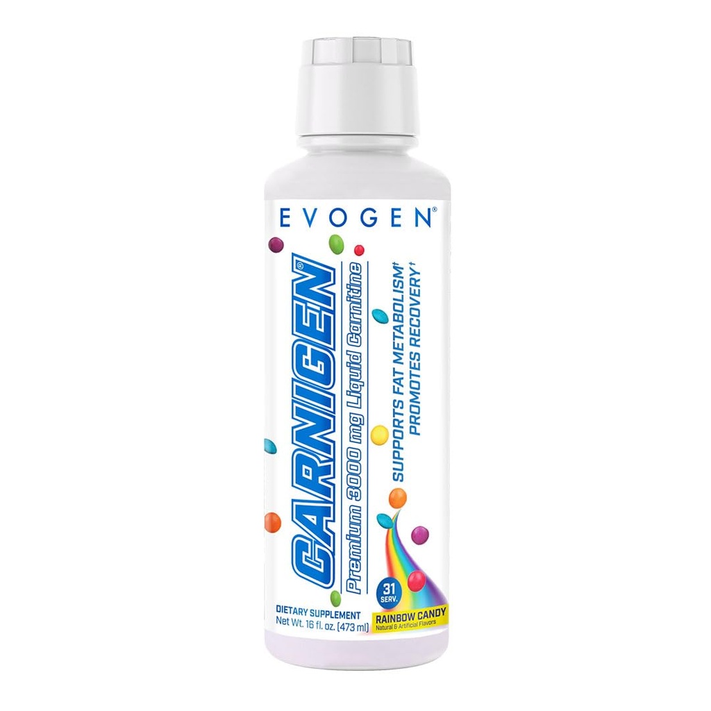 Evogen Carnigen Premium L Carnitine Liquide – L Carnitine 3000 Supplément L Carnitine pour le métabolisme et la récupération des graisses