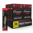 Poudre d'électrolyte Pedialyte Sport, hydratation rapide avec 5 électrolytes clés pour le soutien musculaire avant, pendant et après l'exercice, punch de fruits, 0.49 Oz sachets 6 Compte (paquet de 6)