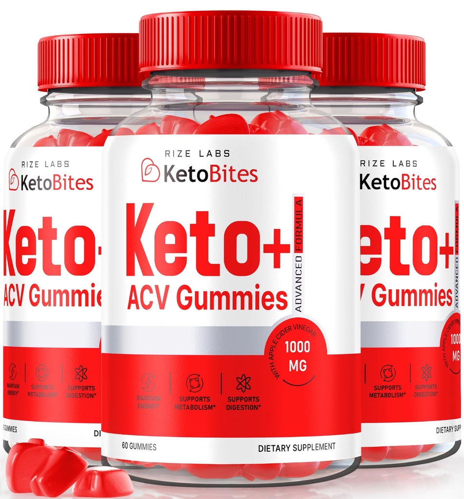 rize labs - Keto Bites ACV Gummis für Fortgeschrittene Gewichtsverlust, All Natural Apple Cider Essig Supplement (180 Gummi)