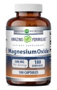 Erstaunliche Formeln Magnesiumoxid Ergänzung | 500 Mg Pro Servieren | 180 Kapseln | Non-GMO | Gluten-Free | Made in USA