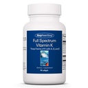 Allergy Research Group Full Spectrum Vitamin K - Vitamin K1 und K2 Supplement, Vitamin K Complex, MK-4, MK-7, Vitamin D3, Vitamin A - 90 Count