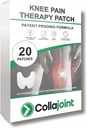 Knie Schmerzlinderung Patch - Hydrogel für Mobilität & Komfort mit Collagen & Glucosamin - Niedriger Geruch, 20 Zähler