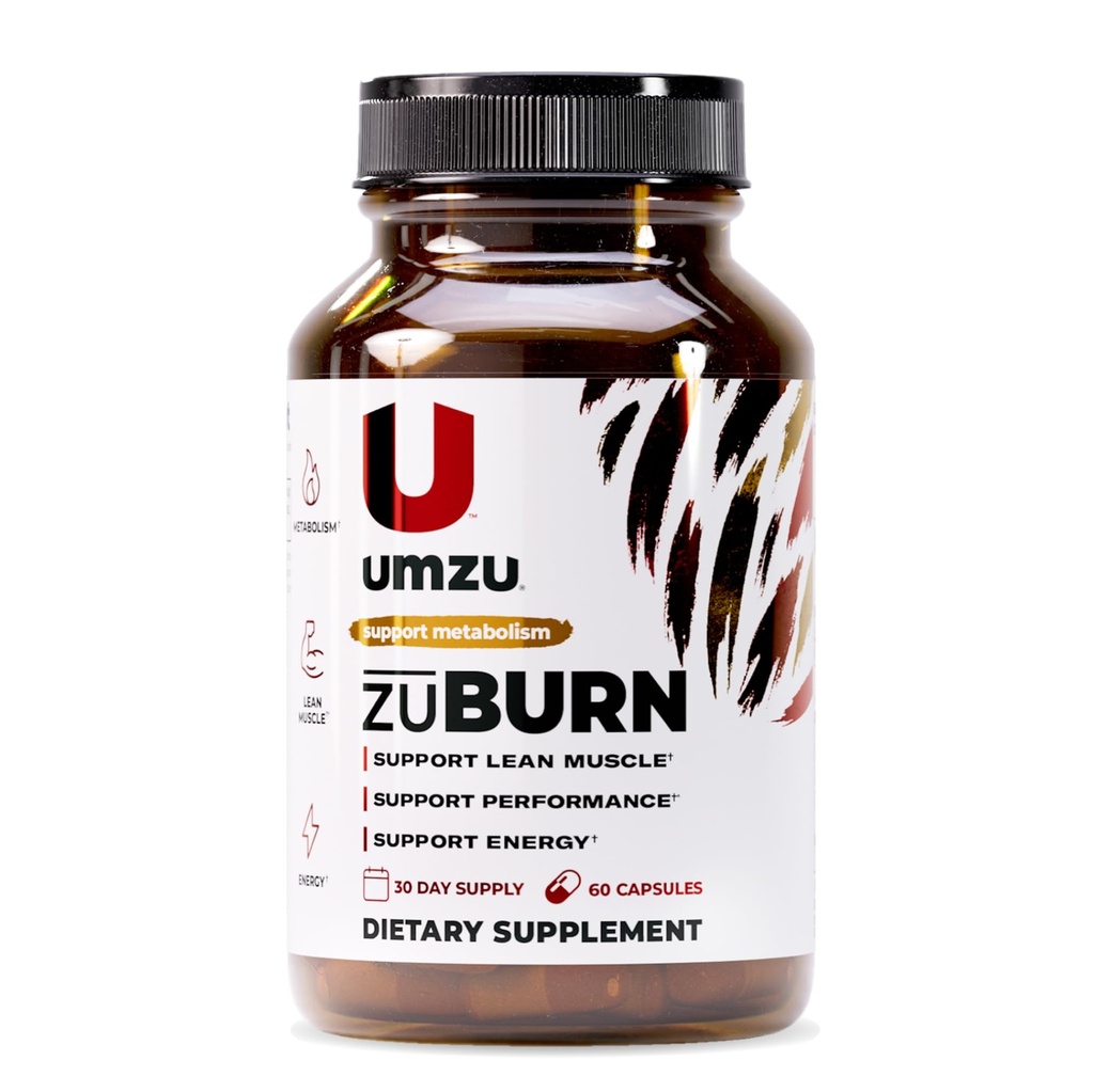 UMZU ZuBurn Energy Support Supplement – 30-Tage-Versorgung – Koffein, Mitoburn, Capsimax, Grains of Paradise, B6 & B12 – Unterstützt Daily Energy, Focus & Active Lifestyle – cGMP, USA Zusammengebaut