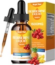 Berberine Supplement Liquid Drops- Berberine 1500mg mit Ceylon Cinnamon, Bitter Melon, Banaba Blatt, Kurkuma für Immune, Verdauungssystem, Herzunterstützung, natürliche Ananas Flavor, 2 Fl Oz