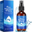Huile de spray de magnésium pur, huile de magnésium pour pieds et sommeil, facile à absorber, 2,02 Fl Oz