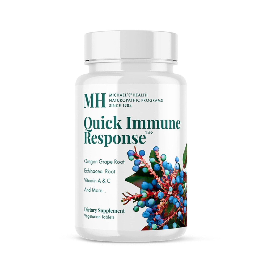 Michael's Health Naturopathic Programme schnelle Immunantwort - 60 Vegetarische Tabletten - Immunsystem Unterstützung - mit Vitamin A, Vitamin C & Zink - 20 Servierungen