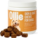 Ollie Dog Skin & Coat Supplement, beruhigt gereizte Haut, fördert gesundes & glänzendes Fell & Coat, 60 Count Appx.