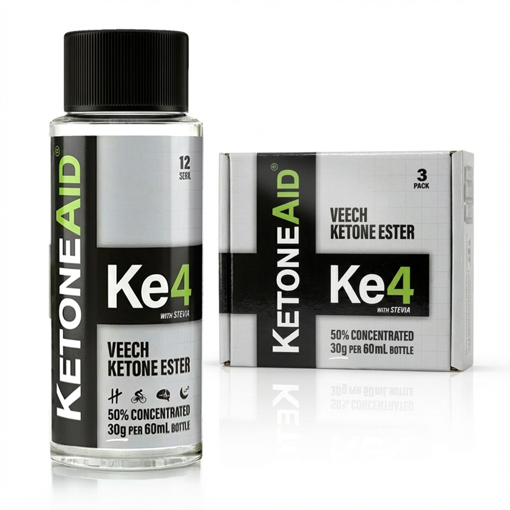 Ke4keton Ester Konzentrat | Nicht ein Ketonsalz, kein Zucker, kein Koffein | Exogene D-BHB Ester | 12 Servieren pro Flasche (3 Zähler)