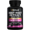 Extrait de racine de betterave - 12000mg 20x Concentré Capsules de racine de betterave Supplément avec le poivre noir - Nitrates élevés - Booster naturel à oxyde nitrique - Très concentré et biodisponible - Fabriqué aux États-Unis -180 capsules