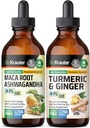 Maca Ashwagandha Teinture 4 Fl. Oz. & Turmeric Ginger Teinture 4 Fl. Oz.