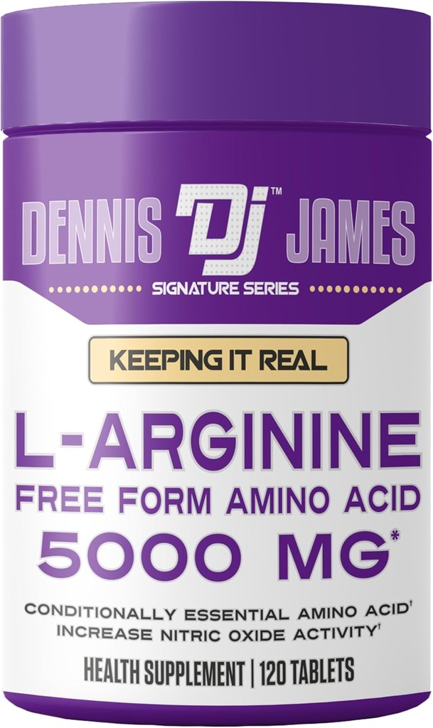 DENNIS JAMES Signatur Serie L-Arginin 5000mg |120 Tablet | 60 Servieren