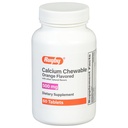 Rugby 500mg Calcium Chewable Tablets - Nahrungsergänzung - Orange Flavored - 60 Count (1 Pack)