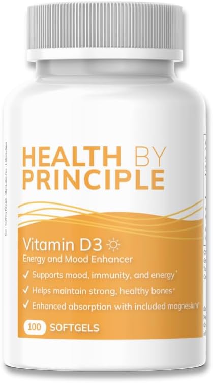 Vitamin D3 - für Immununterstützung, Knochengesundheit, kognitive Unterstützung - Natürlich, Bio, Non-GMO, Glutenfrei - 100 Softgels