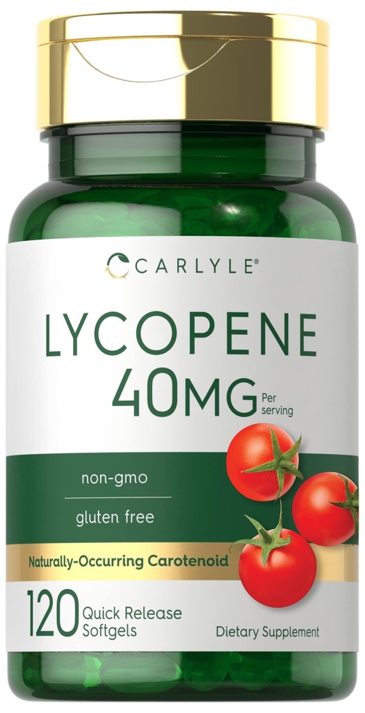 Carlyle Lycopène 40mg.120 Softgels.com Caroténoïde naturel.