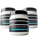 (3-Pack) Amino Collagen C - Collagen Powder (180 Scoops) - Marine Collagen Peptides + Hyaluronsäure. Kein Zucker. Keine Odor. Non GMO. USA. für Haar, Haut, Nägel, Gelenke, & Gut Health.