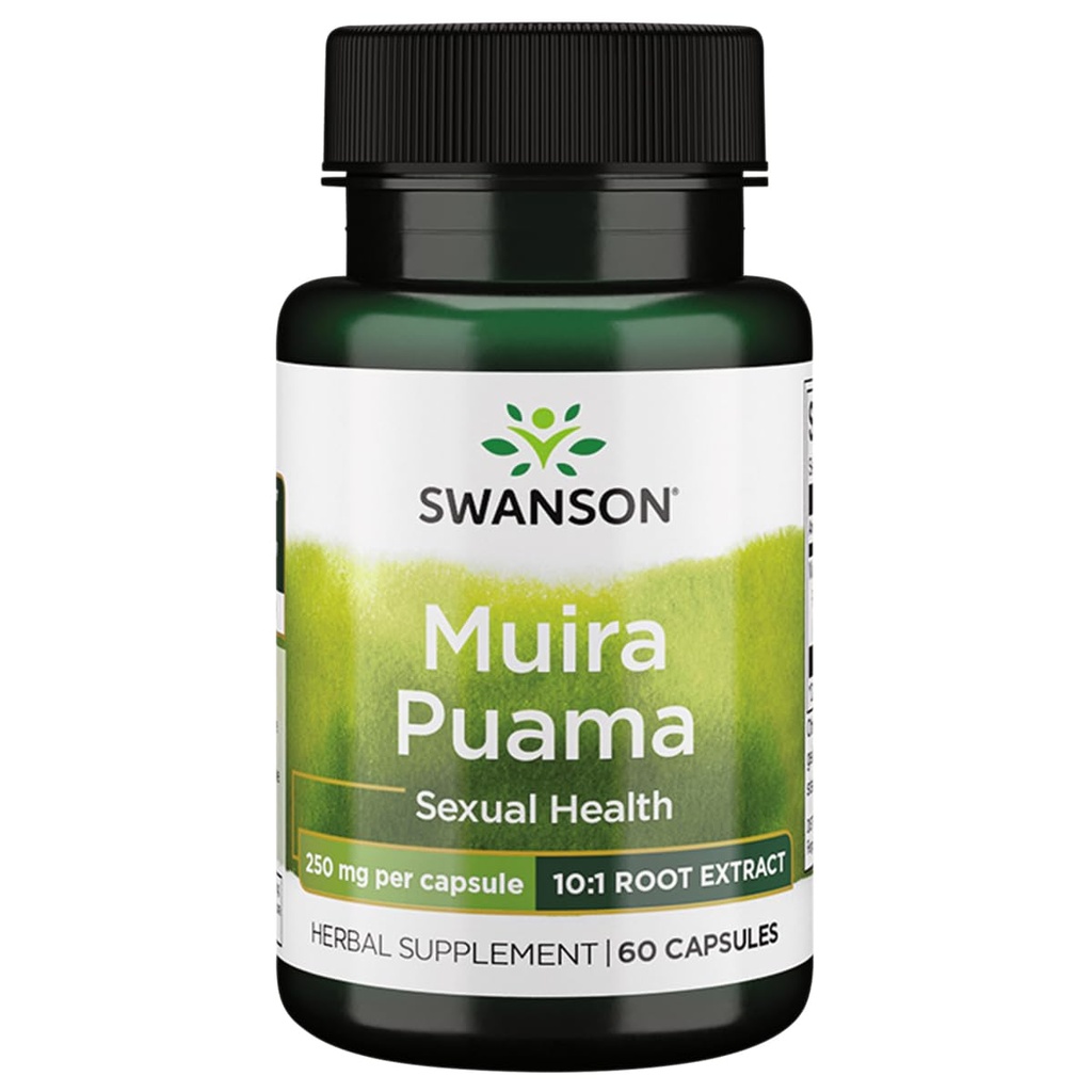Swanson Muira Puama (10:1) 250 Milligramme 60 Kapseln