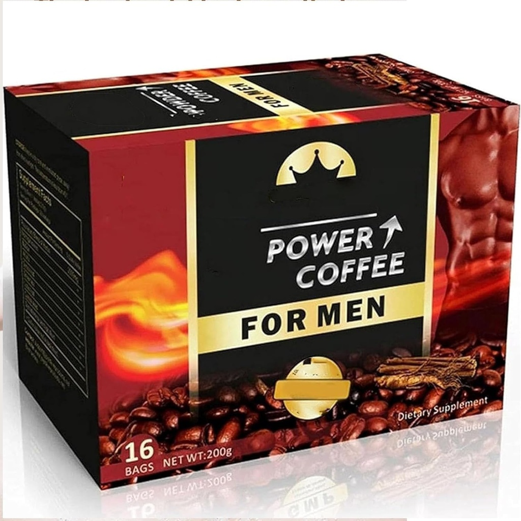 Power Coffee für Männer-afrikanische Kaffeepulver für Mann, Das Geheimnis zu starken Männern (1-Box)