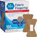 MED PRIDE Tissu stérile de bout de doigt Bandes 1,75in X 3in Hypoallergénique Adhésif sans latex 100 Compte
