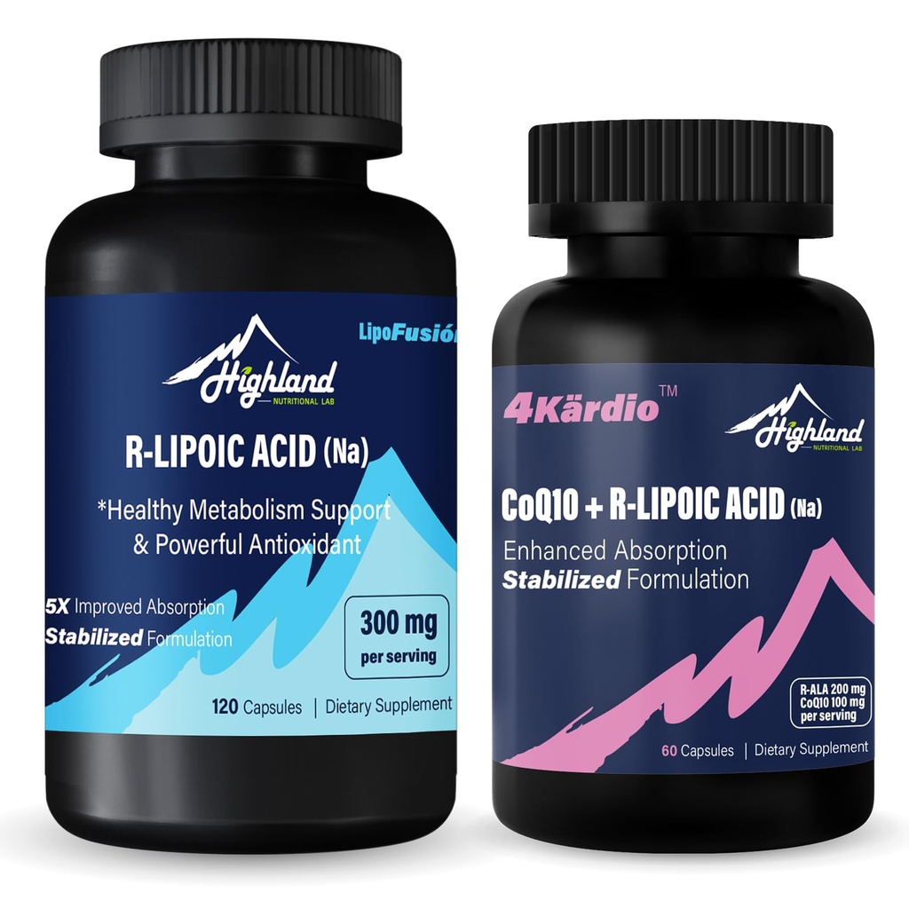 Acide R-lipoïque (Na) + CoQ10 et acide R-lipoïque (Na)