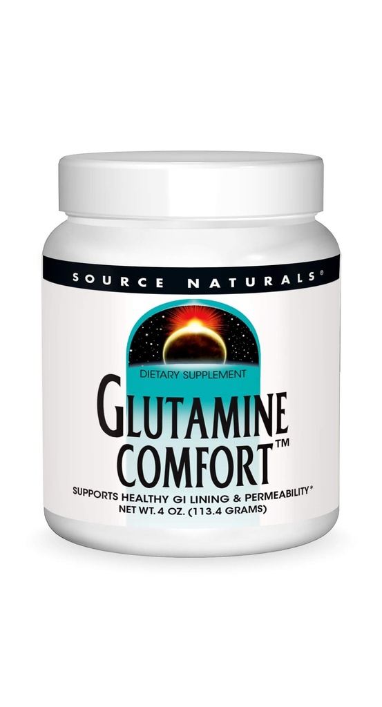 Source Naturals Glutamine Comfort, soutient la saine IG Doublure et perméabilité*, poudre de 4 once