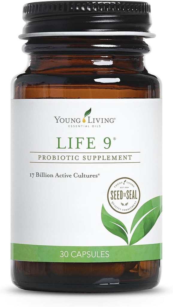 Young Living Life 9 Probiotic Supplement - Immun, Stoffwechsel und Darmunterstützung - 30 Kapseln