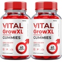 (2 Pack) Vital Grow XL Gummies - Offizielle Formel - Vial Grow XL Advanced Strength Formula, Vital Grow XL Bewertungen, Gesamtgesundheitsunterstützung 1000mg Maximum Strength Wellness Supplement (120 Gummi)