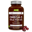 Igennus Ultra Pure Omega 3 Triglycerid rTG Wild Fish Oil 1360mg, IFOS Certified, EPA DHA 1000mg Plus Astaxanthin, Non-GMO, für Männer & Frauen, 180 Softgels