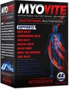 Myogenix Multivitamines myovites pour les athlètes - Vitamines hautes performances pour les athlètes hommes et femmes, Vitamines quotidiennes pour la nutrition optimale, la fonction musculaire et la santé générale, 44 paquets par boîte