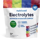 Complexe d'électrolytes Nutricost, lot de variétés aromatisé, 40 Stickpacks - Complexe d'hydratation avancé