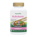 Natures Plus Animal Parade Gold Multivitamin Kinder Chewables - Watermelon Flavor - 120 Tier-Shaped Tablets - Vitamin D3, K2 & Probiotics - Vegan, Glutenfrei - 60 Gesamt Servietten