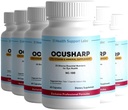 Ocusharp Vision Health Formula mit Zeaxanthin, Lutein, Bilberry Exrtract, Eyebright & More - Eye Vitamin Supplement, 60 Kapseln (6)