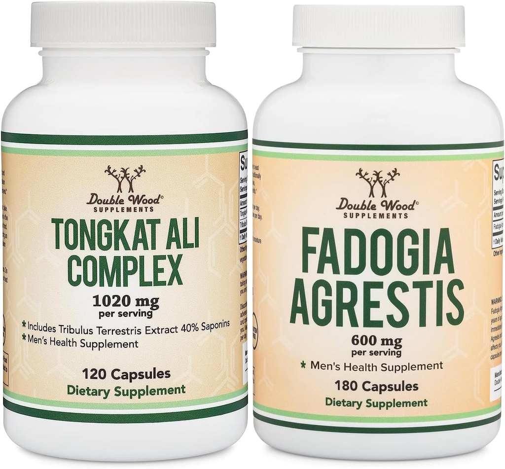Double bois suppléments Tongkat Ali et Fadogia Agresti Bundle - Santé des hommes et performance athlétique
