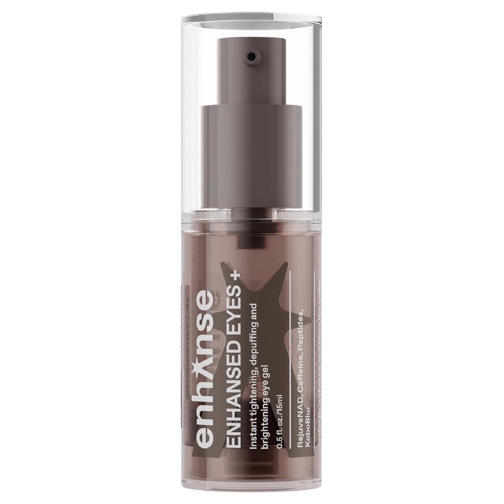Unter Eye Gel für Männer, Caffeine Eye Cream, Peptide, RejuveNAD, Instant Tightening, Brighten, Depuffing für unter Augentaschen, Blurs Fine Lines und Dark Circles, 0.5 Fl Oz