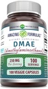 Formules étonnantes Supplément DMAE : 250 mg Capsules Veggies : non-OGM : sans gluten