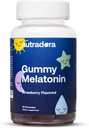 Gummies de sommeil Melatonine pour enfants - Gummies de sommeil pour les enfants et les adultes Aidez à réguler le sommeil, le cycle de réveil, la relaxation, améliorer l'excellence du sommeil, parfum de fraise, fabriqués aux États-Unis, 60 Gummies